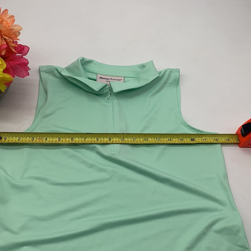 Tommy Bahama NWT Cool Green Sleeveless Golf Shirt Size L - Picture 9 of 9